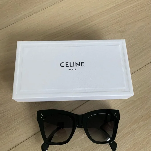 Celine Black Cat-Eye Sunglasses - Picture 2 of 5